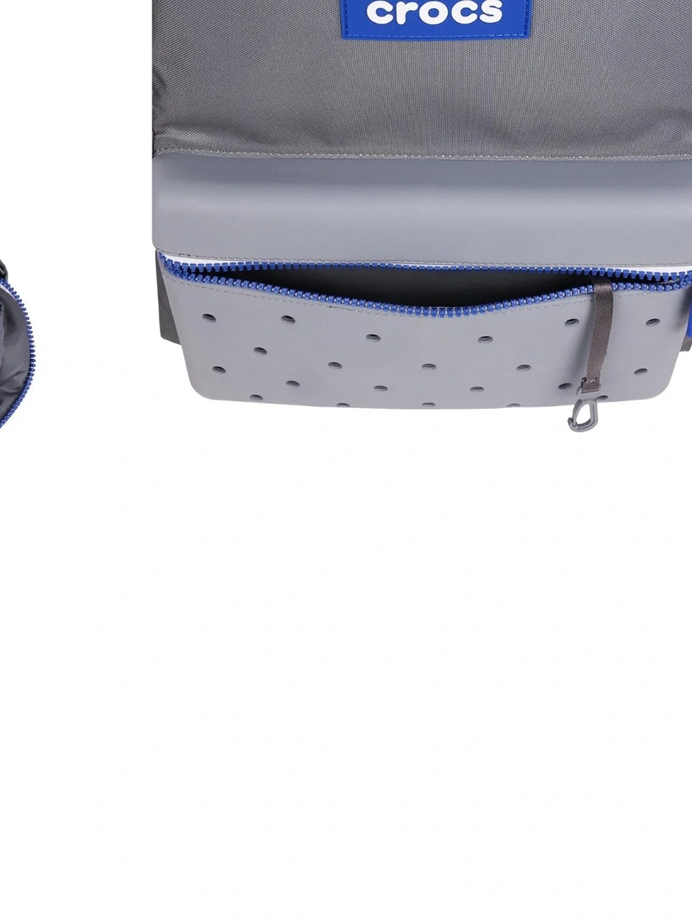 CROCS Gray and Blue Men's Backpack with Front Pocket